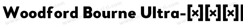 Woodford Bourne Ultra字体转换